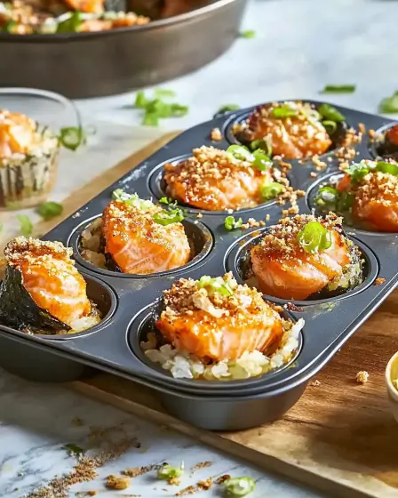 Salmon Sushi Bake Muffin Tin: The Best Mini Sushi Bake Recipe for Easy Weeknight Dinners