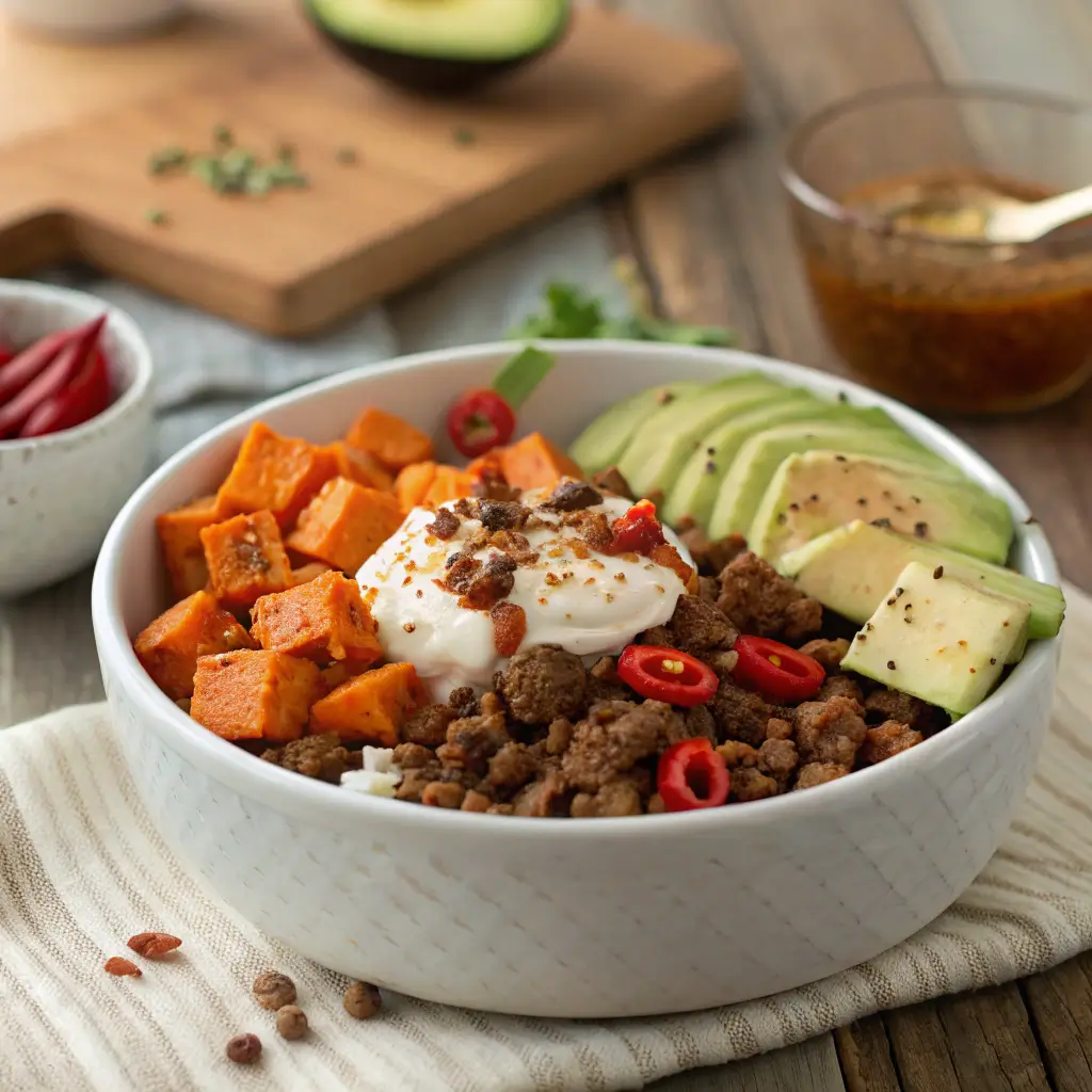 Viral Hot Honey Ground Beef Bowls