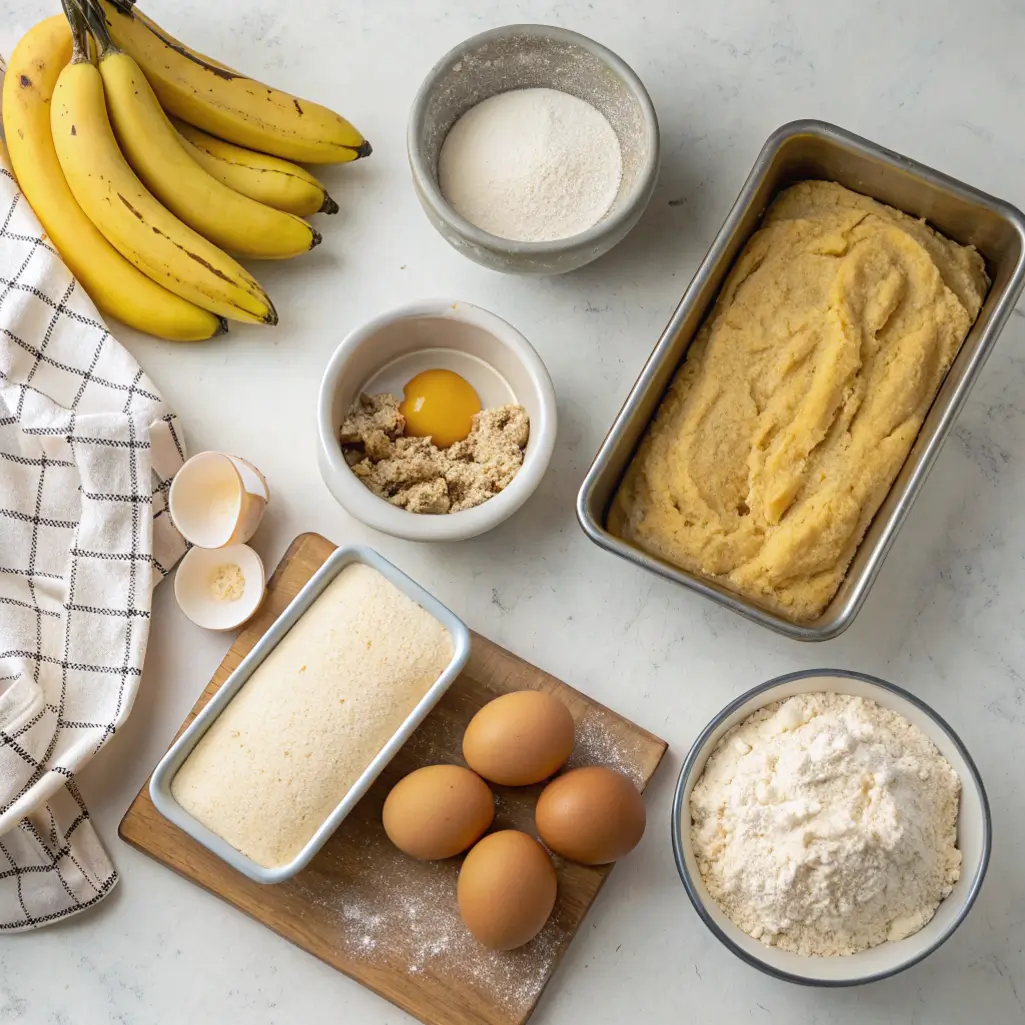 Easy 4 Ingredient Banana Bread