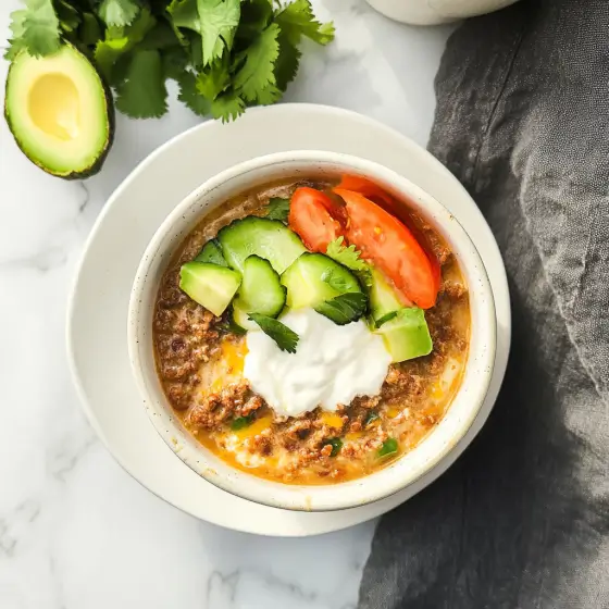 Cottage Cheese Taco Meat Bowl
