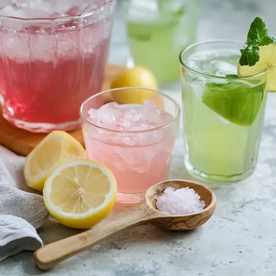 Ingredients used in the pink salt trick to lose weight