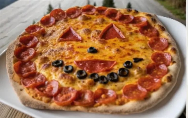 Jack O Lantern Pizza