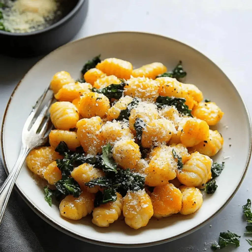 Crispy Gnocchi with Caramelized Butternut Squash 2 BEST Butternut Squash Gnocchi with Roasted Garlic and Kale