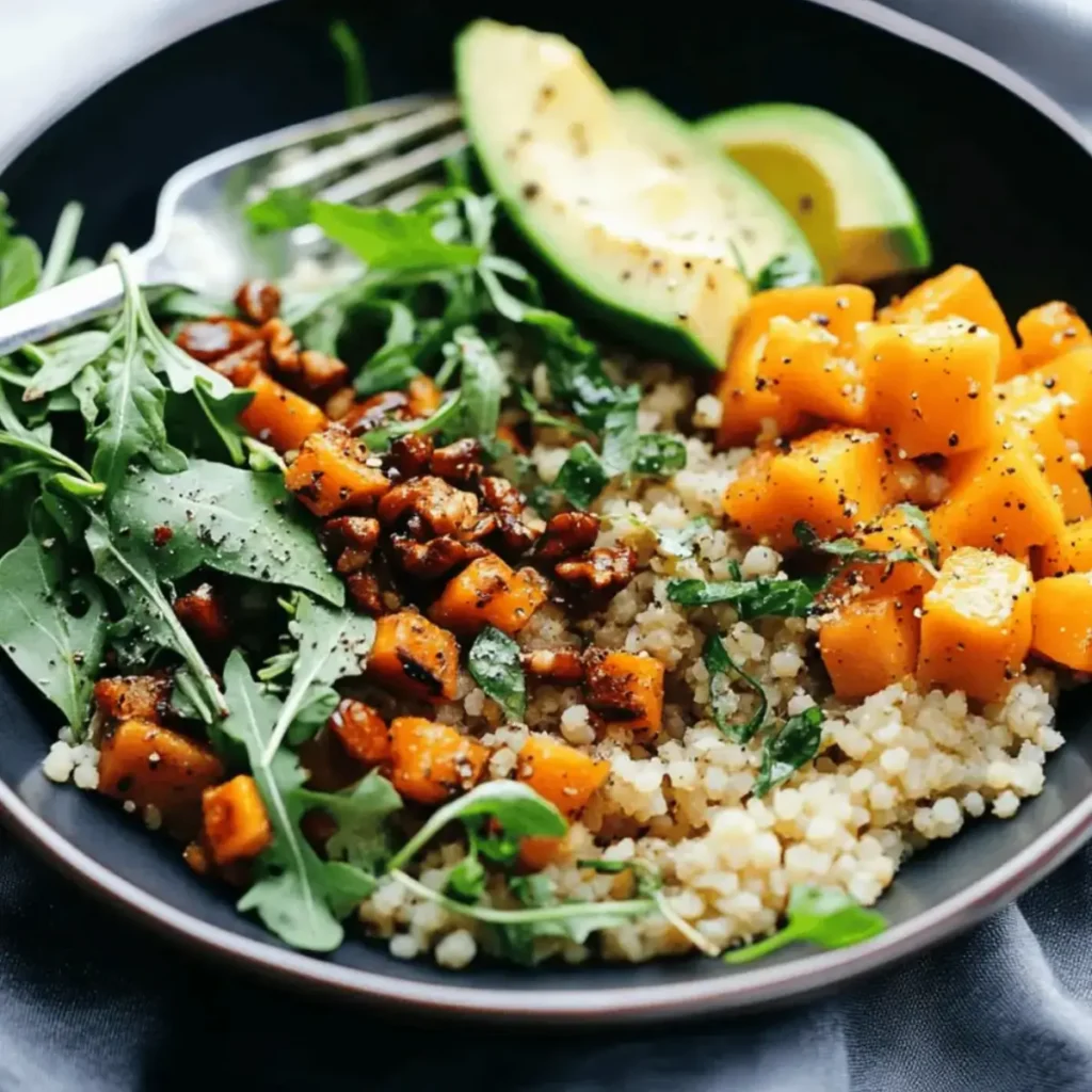 Delicious Butternut Squash Couscous Bowl with Creamy Dressing 2 Delicious Butternut Squash Couscous Bowl with Creamy Dressing
