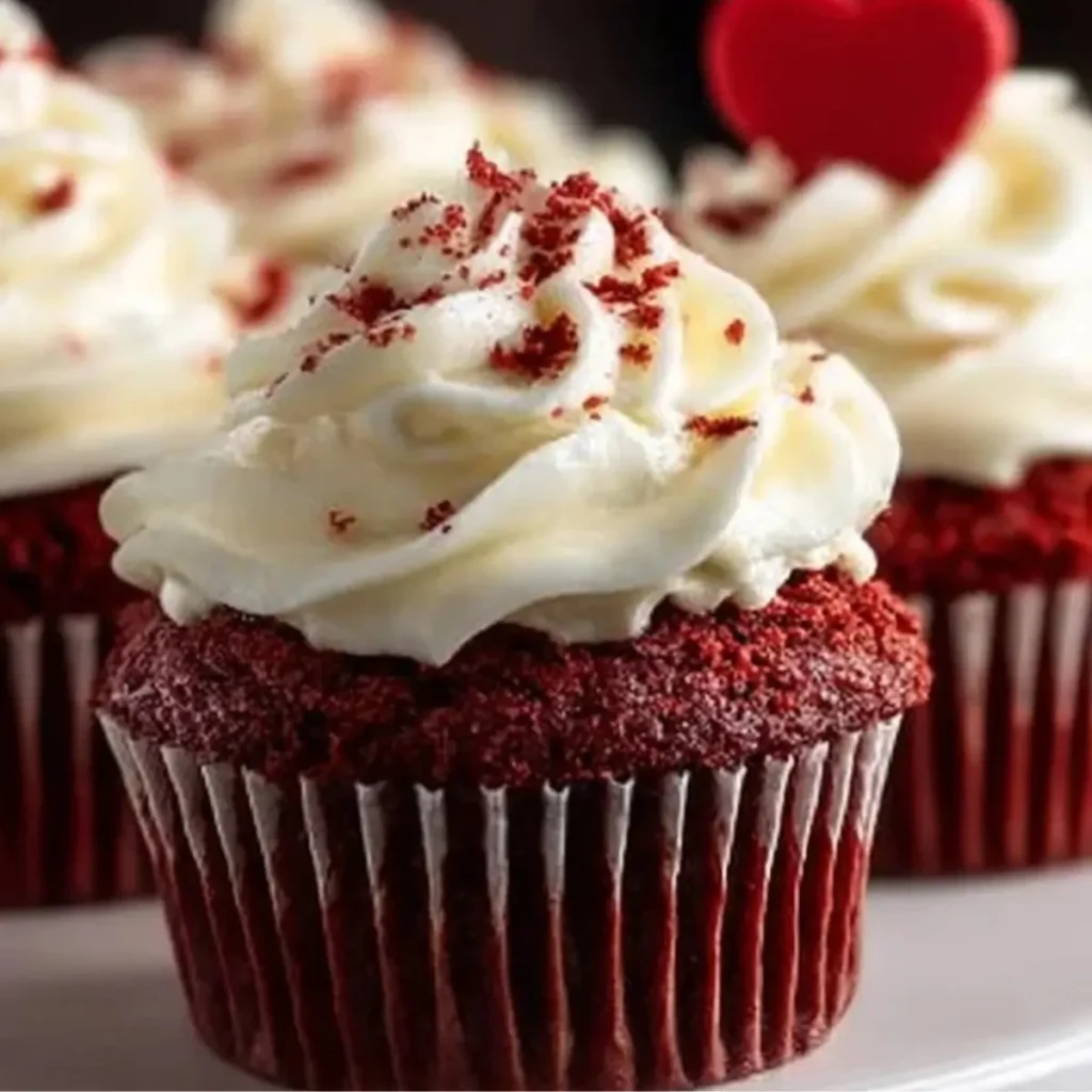 Easy Red Velvet Cupcakes with Cream Cheese Frosting