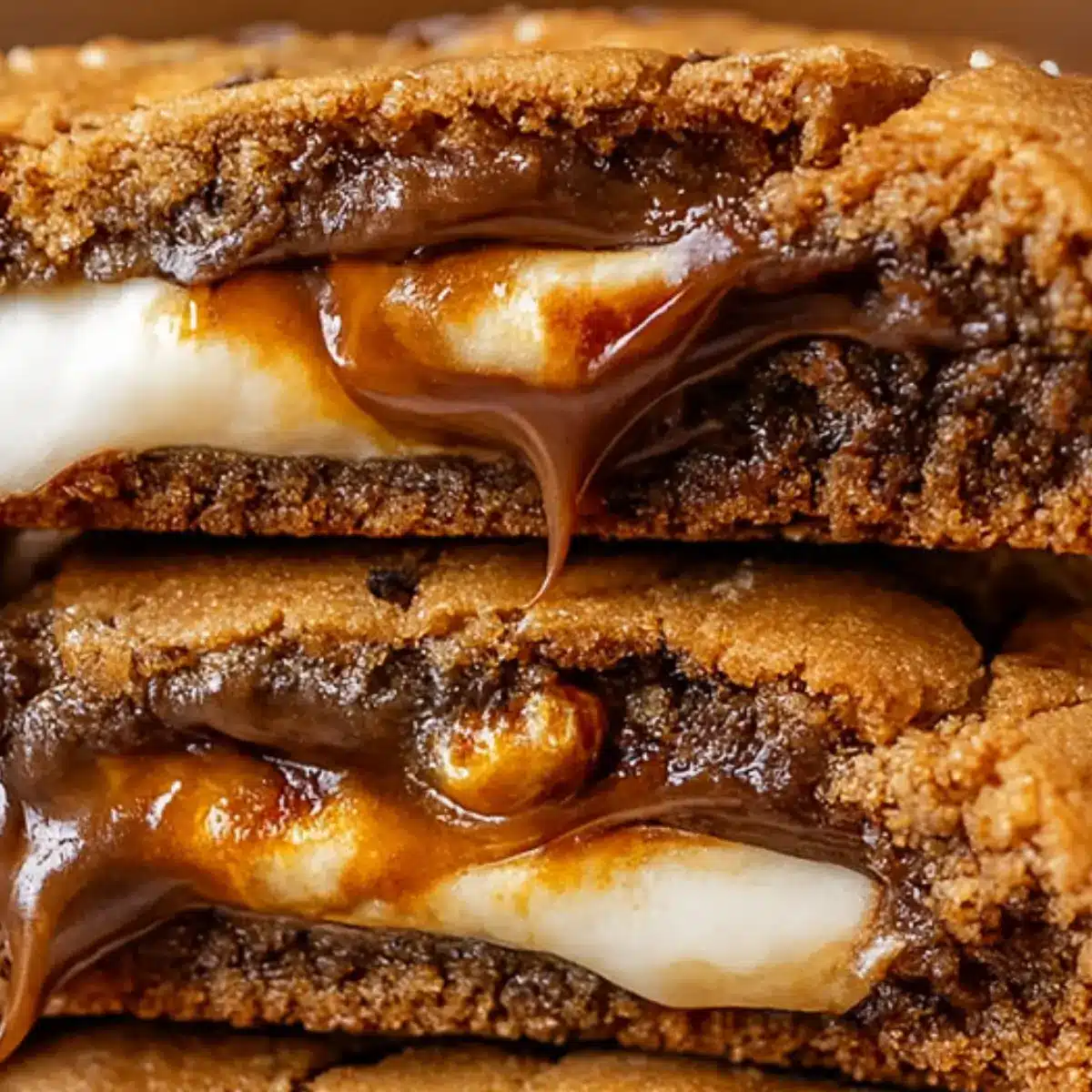 S’mores Cookies Soft,Gooey and Loaded with Chocolate and Marshmallo