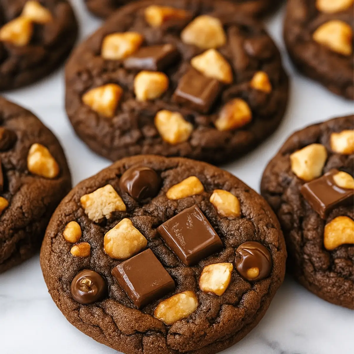 Easy Chewy Snickers Bar Chocolate Cookies