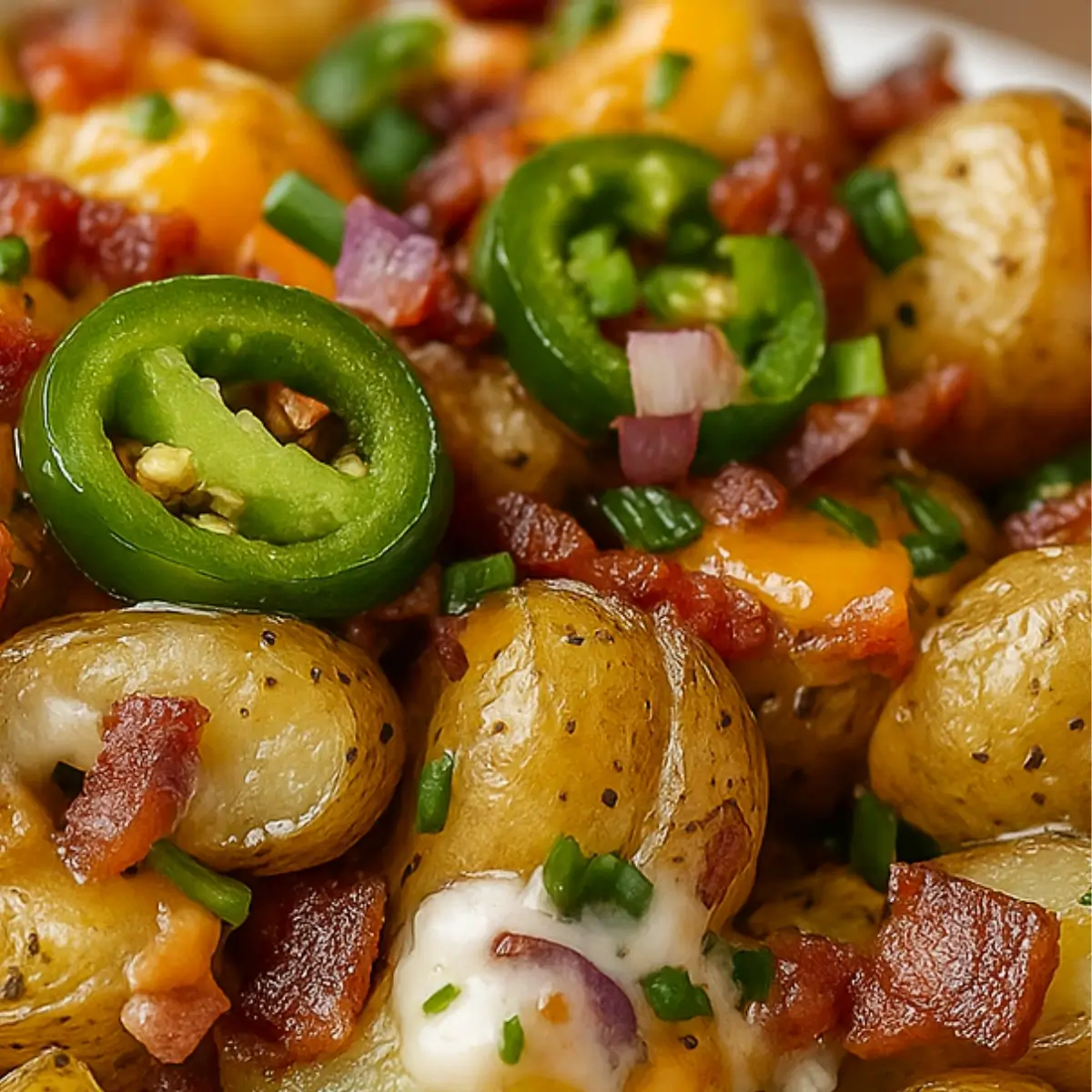 Easy Jalapeño Popper Roasted Potato Salad